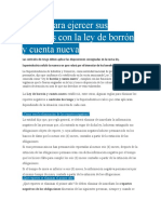 Abecé para Ejercer Sus Derechos Con La Ley de Borrón y Cuenta Nueva