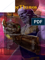 Espetos e porções do Thanos