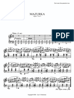 Chopin Mazurka Op7no5
