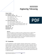 Engineering Tolerancing: Chapter Outline