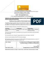 A2bab Modification of Dates Available For Weekly Systematic Transfer Plan STP