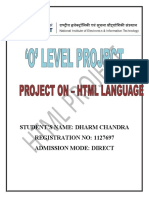 O Level Project Proforma