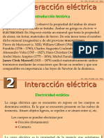 Introducción histórica de la interacción eléctrica