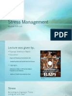 Stress Management: Module: Soft-Skill