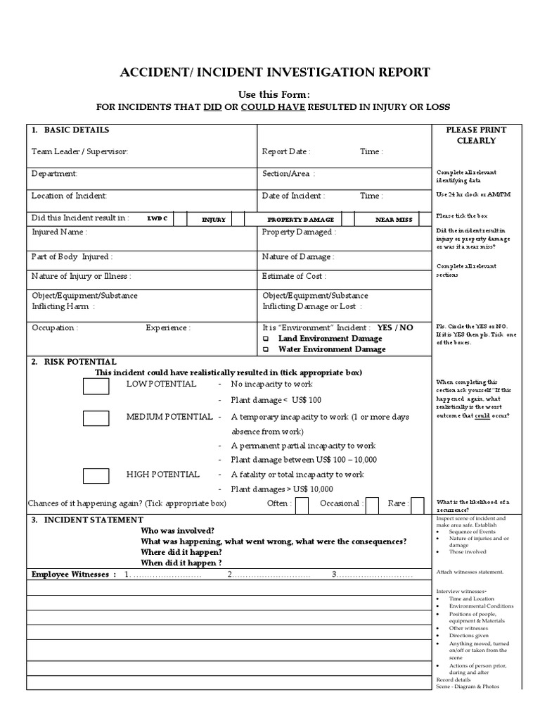 Preliminary Accident Investigation Report – ZQRNL