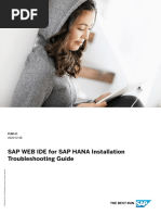 SAP WEB IDE For SAP HANA Installation Troubleshooting Guide: Public 2020-12-28