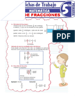 Division de Fracciones para Quinto de Primaria