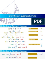 Derivation of Quadratic Equation