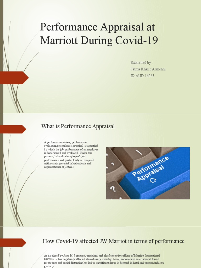 Marriott Performance Appraisal Impacted by COVID-19 | PDF | Performance ...