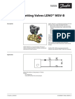 Manual Presetting Valves LENO™ MSV-B: Data Sheet