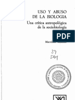 242552921 Marshall Sahlins Uso y Abuso de La Biologia 2 PDF