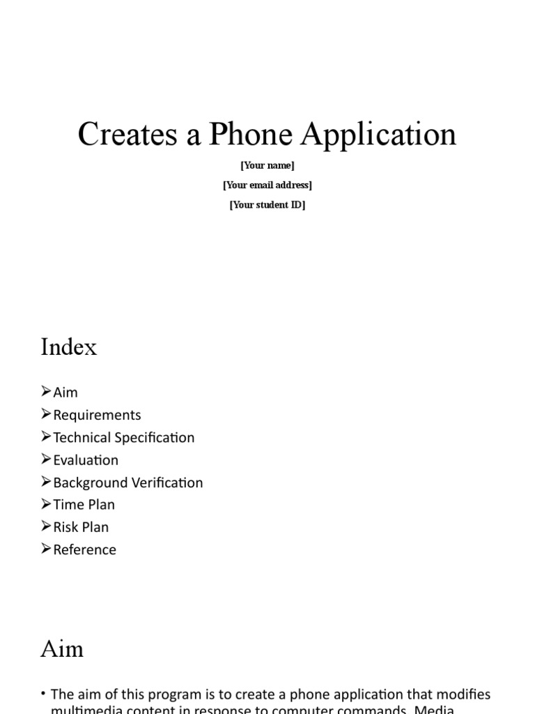 Creates A Phone Application PDF Application Software Smartphone