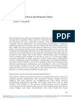 The Evolution of Fiscal and Monetary Policy: John L. Campbell