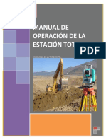 Manual de Operacion de Estacion Total