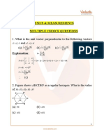 Physics & Measurements Multiple Choice Questions 1. What Is The Unit Vector Perpendicular To The Following Vectors and (A) (B) (C) (D) Explanation