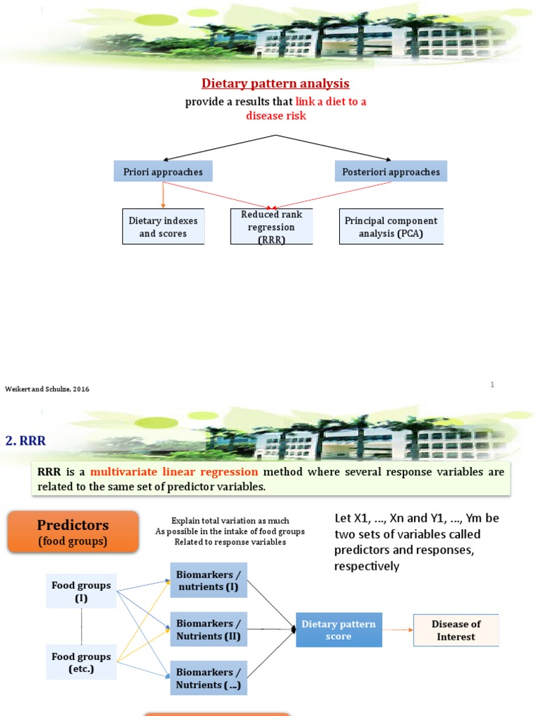 Dietary Pattern Analysis: Provide A Results That | PDF | Dependent And ...