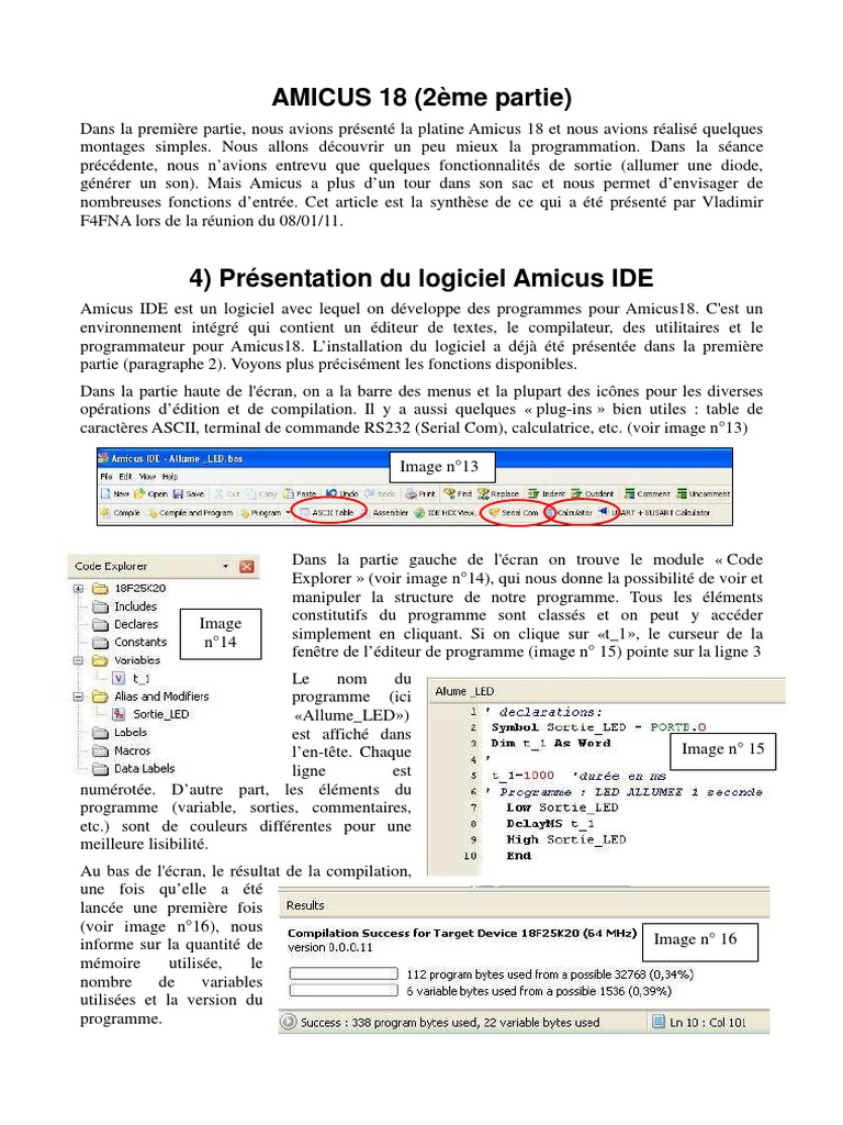 AMICUS 18 (2ème Partie) 4) Présentation Du Logiciel Amicus IDE | PDF ...