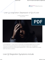 Liver Qi Stagnation Depression of Qi of Liver - Acupuncture Points