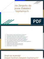 Rola Zespołu Do Spraw Zakażeń Szpitalnych