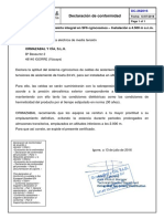 Declaration of Confirmity de Las Celdas MT - Coracora