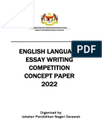 English Language Essay Writing Competition Concept Paper 2022