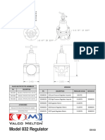 Model 832 Regulator: Versions PN Description Pressure Range Repair Kit