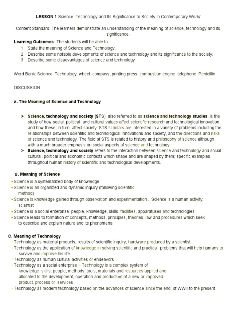 Science and Technology's Societal Impact | PDF | Mesopotamia | Bronze Age