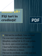 Imnul 287: Fiţi Tari În Credinţă!