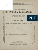 Svenska Landsmål Och Svenskt Folkliv - 1884 - A