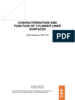 Characterisation and Function of Cylinder Liner Surfaces
