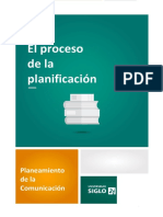 El Proceso de La Planificación