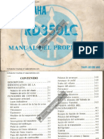 Manual Del Propietario Yamaha RD350 LC