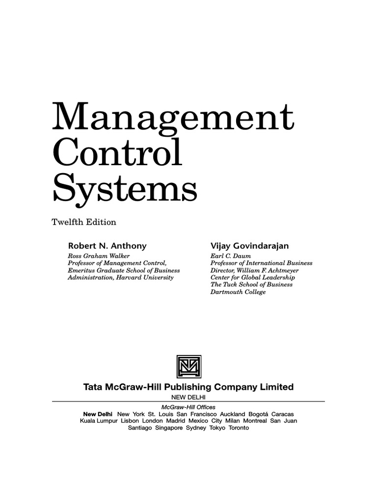 洋書 MANAGEMENT Control Systems Management Control Systems Anthony，Robert; Govindarajan，Vijay