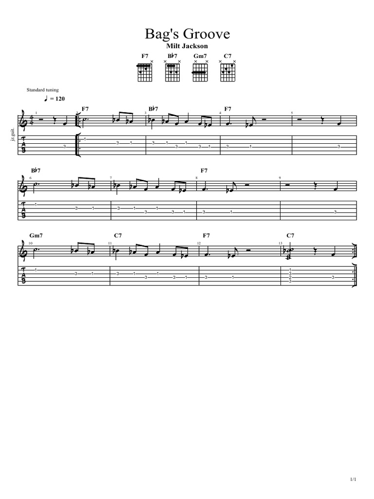 Bag's Groove Milt Jackson PDF