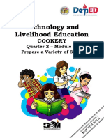 Technology and Livelihood Education: Cookery