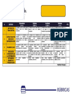 9.2 RUBRICA Diagrama de Arbol