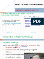 Department of Civil Engineering: Highway Engineering I (Ceng 3102)