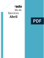 1er Grado - Cuadernillo de Ejercicios Abril (2021-2022)