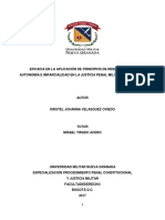 Eficacia en La Aplicación de Principios de Independencia, Autonomía e Imparcialidad en La Justicia Penal Militar en Colombia