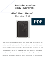 GPS Vehicle Tracker (GPS+GSM+SMS/GPRS) GT06 User Manual: (Version 3.2)