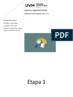 Ergonomía y Seguridad Industrial: Actividad 10. Proyecto Integrador Etapa 1, 2 y 3