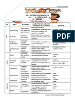 Actividades Semanales