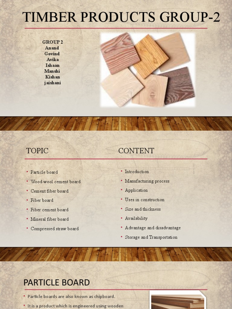 Overview of Particle Board Types | PDF | Building Engineering ...