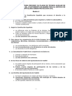 Plantilla Respuestas Tecnico Auxiliar de Transporte Sanitario Del Ayuntamiento de Madrid