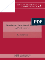 S. Kesavan - Nonlinear Functional Analysis