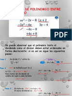 Algebra 6to Dividion de Polinomios