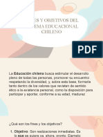 Fines y Objetivos Del Sistema Educativo Chileno