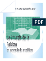 La Liturgia de La Palabra en Ausencia de Presbítero - Presentación