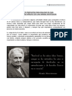 Más de 70 Propuestas Montessori para Realizar en Casa