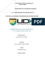 Informe Prácticas Tutora Psicología Educativa I.E. Gran Mariscal